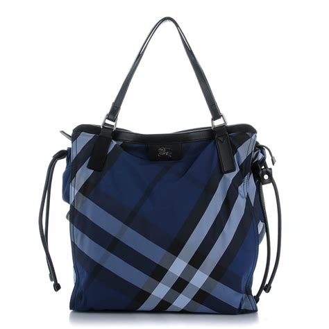 burberry tote blue handle|burberry packable tote.